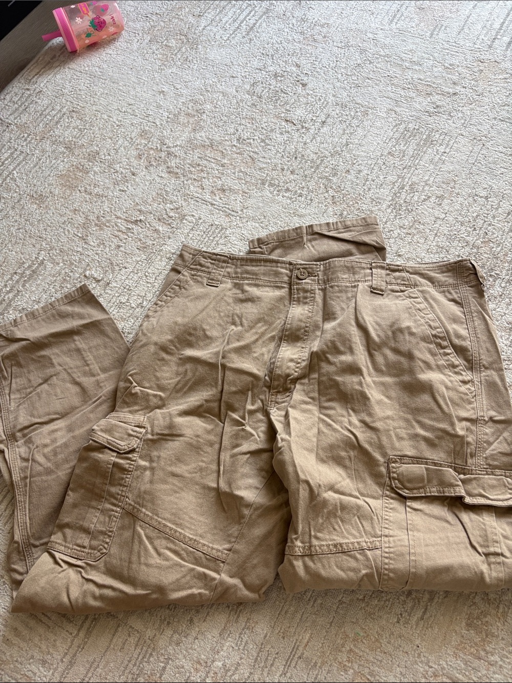 Wrangler Men's Cargo Pants in Khaki Brown